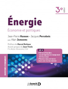Energie : Economie et politiques